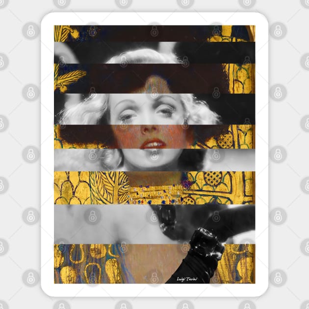 Klimt Judith & Marlene Sticker by luigi-tarini